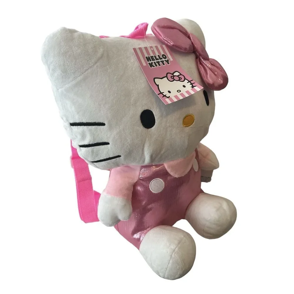 NWTHello Kitty Plush Backpack Multi-Color 14.5 